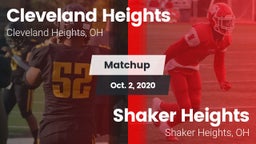 Matchup: Cleveland Heights vs. Shaker Heights  2020