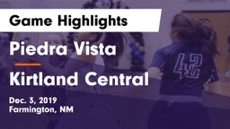 Piedra Vista  vs Kirtland Central  Game Highlights - Dec. 3, 2019