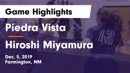 Piedra Vista  vs Hiroshi Miyamura  Game Highlights - Dec. 5, 2019