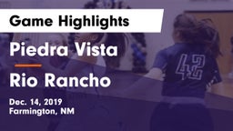 Piedra Vista  vs Rio Rancho  Game Highlights - Dec. 14, 2019