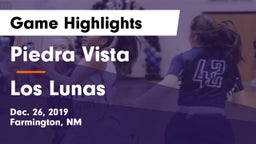 Piedra Vista  vs Los Lunas Game Highlights - Dec. 26, 2019