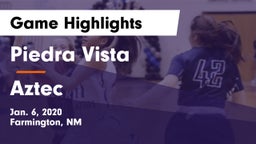 Piedra Vista  vs Aztec  Game Highlights - Jan. 6, 2020