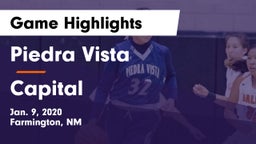 Piedra Vista  vs Capital  Game Highlights - Jan. 9, 2020