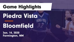 Piedra Vista  vs Bloomfield  Game Highlights - Jan. 14, 2020