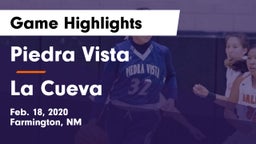 Piedra Vista  vs La Cueva  Game Highlights - Feb. 18, 2020