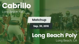 Matchup: Cabrillo  vs. Long Beach Poly  2016
