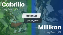 Matchup: Cabrillo  vs. Millikan  2016