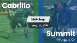 Matchup: Cabrillo  vs. Summit  2018