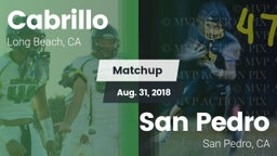 Matchup: Cabrillo  vs. San Pedro  2018