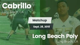 Matchup: Cabrillo  vs. Long Beach Poly  2018
