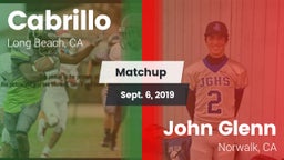 Matchup: Cabrillo  vs. John Glenn  2019