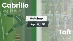 Matchup: Cabrillo  vs. Taft  2019