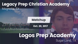 Matchup: Legacy Prep vs. Logos Prep Academy  2017