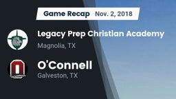 Recap: Legacy Prep Christian Academy vs. O'Connell  2018