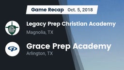 Recap: Legacy Prep Christian Academy vs. Grace Prep Academy 2018