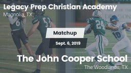 Matchup: Legacy Prep vs. The John Cooper School 2019