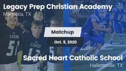 Matchup: Legacy Prep vs. Sacred Heart Catholic School 2020