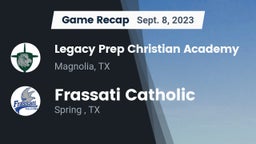 Recap: Legacy Prep Christian Academy vs. Frassati Catholic  2023