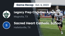 Recap: Legacy Prep Christian Academy vs. Sacred Heart Catholic School 2023