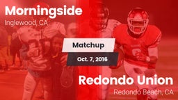 Matchup: Morningside High vs. Redondo Union  2016