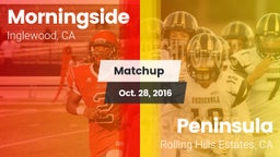 Matchup: Morningside High vs.  Peninsula  2016