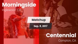 Matchup: Morningside High vs. Centennial  2017