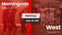 Matchup: Morningside High vs. West  2018