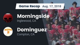 Recap: Morningside  vs. Dominguez  2018