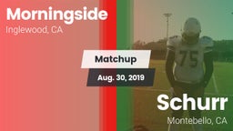 Matchup: Morningside High vs. Schurr  2019