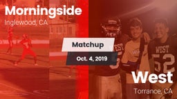 Matchup: Morningside High vs. West  2019