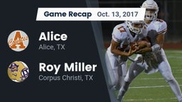 Recap: Alice  vs. Roy Miller  2017