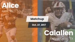 Matchup: Alice  vs. Calallen  2017