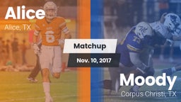 Matchup: Alice  vs. Moody  2017