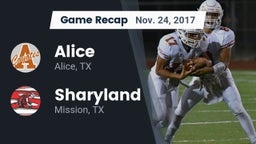 Recap: Alice  vs. Sharyland  2017