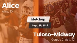 Matchup: Alice  vs. Tuloso-Midway  2018