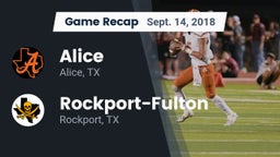 Recap: Alice  vs. Rockport-Fulton  2018