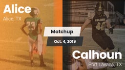 Matchup: Alice  vs. Calhoun  2019