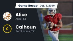 Recap: Alice  vs. Calhoun  2019