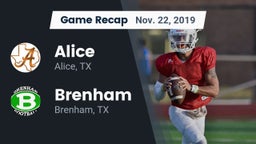 Recap: Alice  vs. Brenham  2019