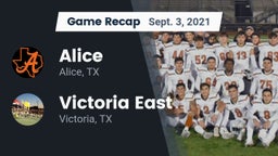 Recap: Alice  vs. Victoria East  2021