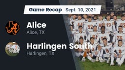 Recap: Alice  vs. Harlingen South  2021