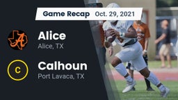 Recap: Alice  vs. Calhoun  2021