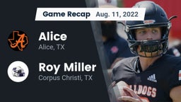 Recap: Alice  vs. Roy Miller  2022