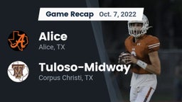 Recap: Alice  vs. Tuloso-Midway  2022