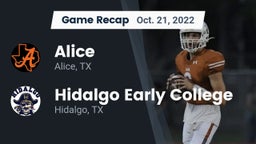 Recap: Alice  vs. Hidalgo Early College  2022