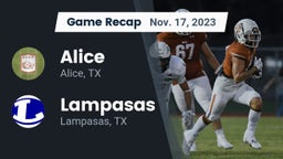 Recap: Alice  vs. Lampasas  2023