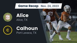 Recap: Alice  vs. Calhoun  2023