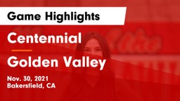 Centennial  vs Golden Valley  Game Highlights - Nov. 30, 2021
