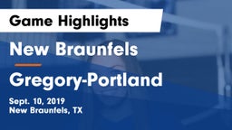 New Braunfels  vs Gregory-Portland  Game Highlights - Sept. 10, 2019