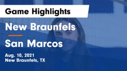 New Braunfels  vs San Marcos  Game Highlights - Aug. 10, 2021